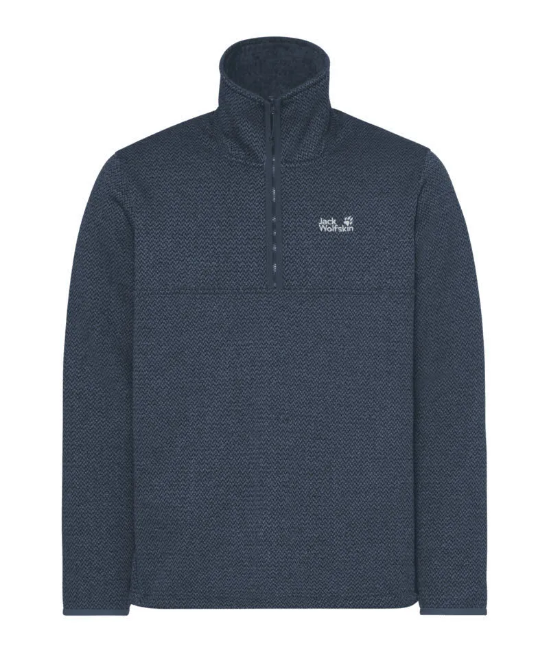 Jack Wolfskin PINETRAIL HZ Herren Fleecepullover Midlayer blau
