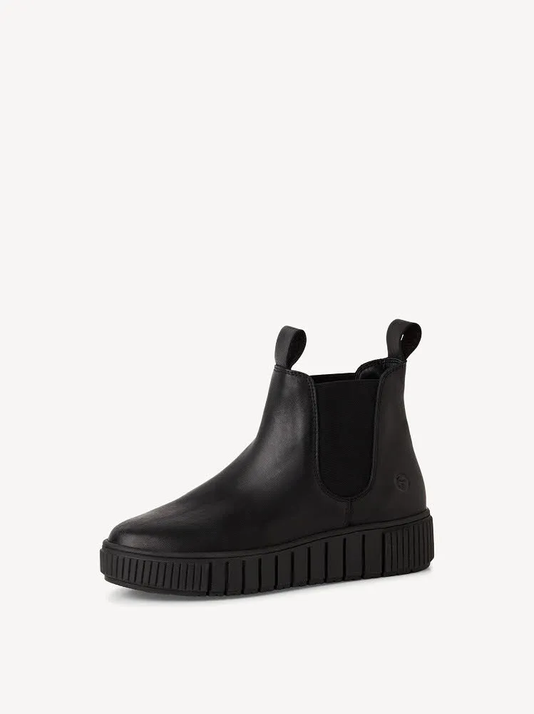 Tamaris Leder Chelsea Boot Damen Stiefel Stiefeletten schwarz