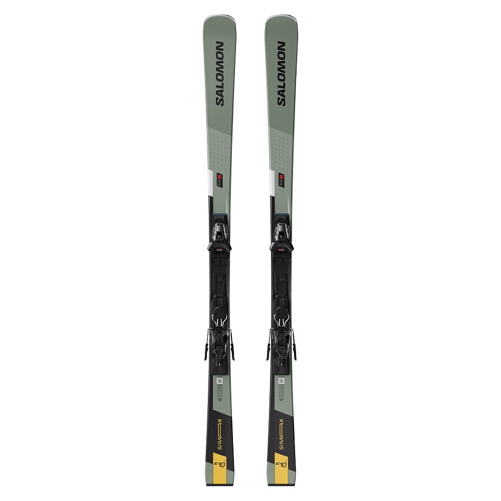 Salomon S/MAX F10 TI + M11 GW Slalom Ski Fortgeschrittene 24/25 grün