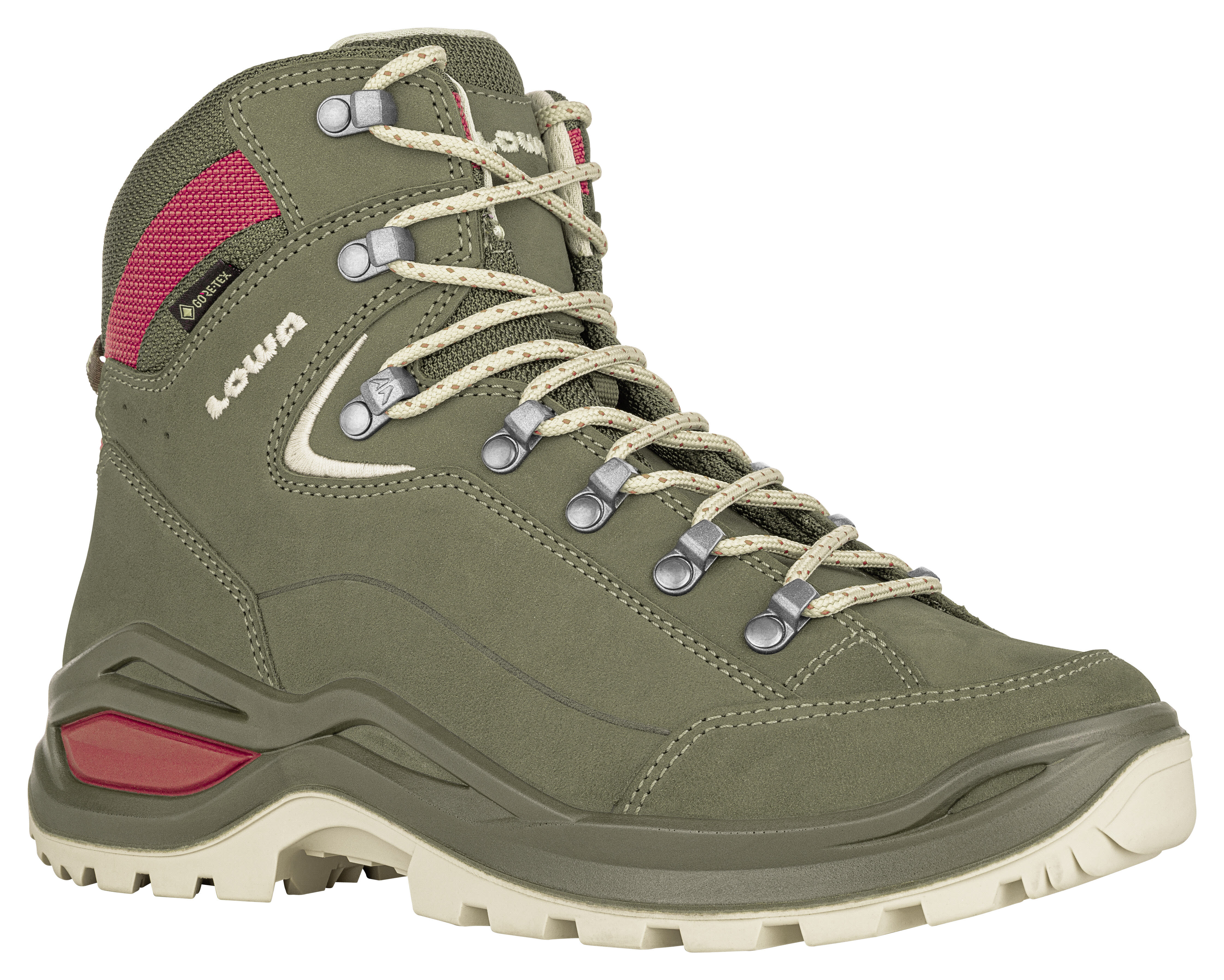 Lowa RENEGADE EVO GTX MID Ws Wanderschuh Trekkingschuh Damen hellgrün beige