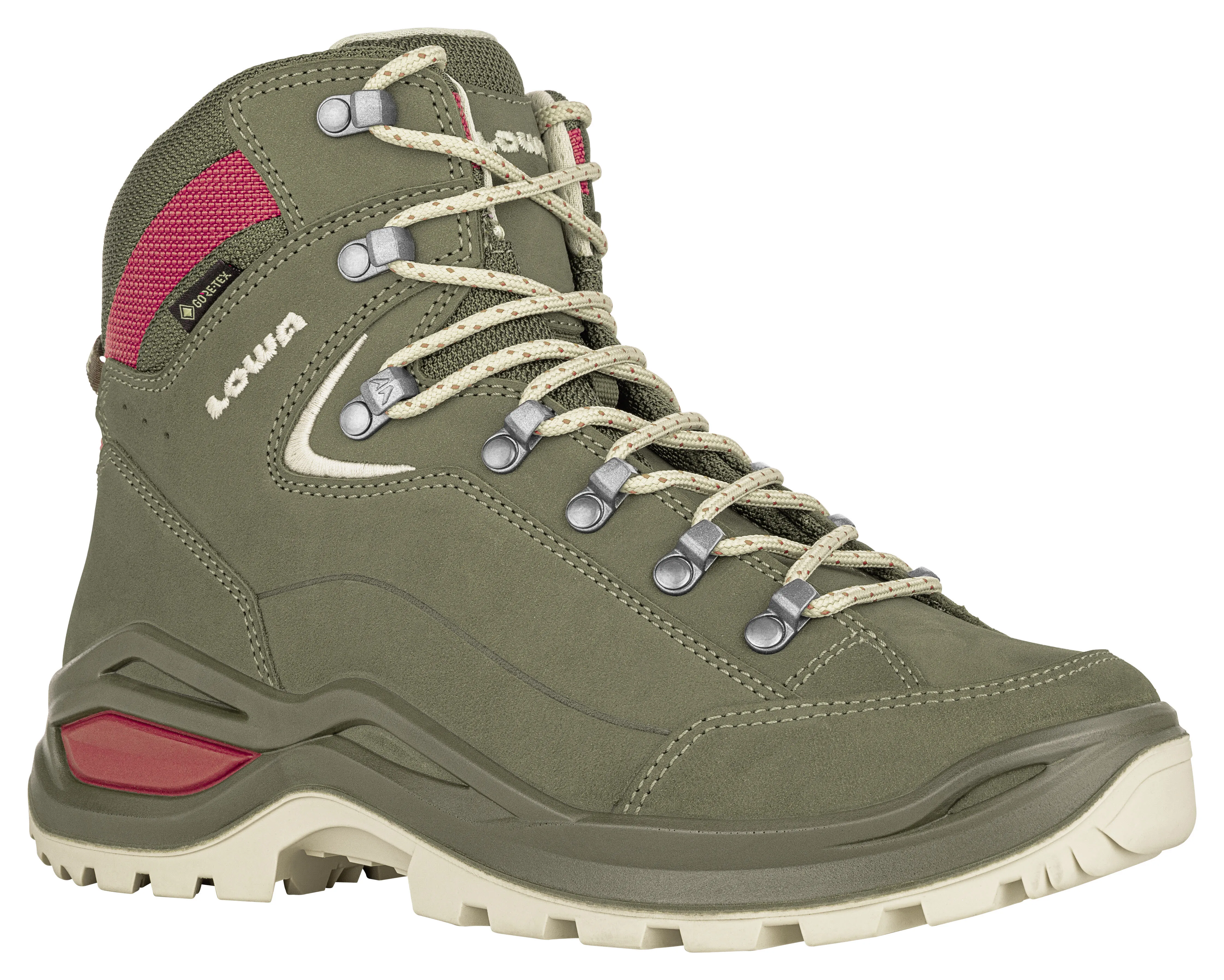 Lowa RENEGADE EVO GTX MID Ws Wanderschuh Trekkingschuh Damen hellgrün beige