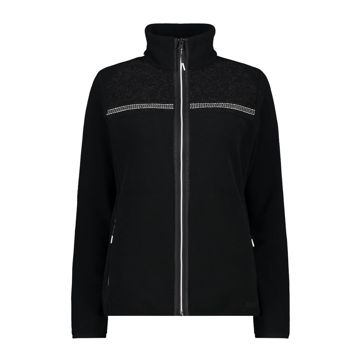 CMP Damen Jacke Strickjacke Fleecejacke schwarz