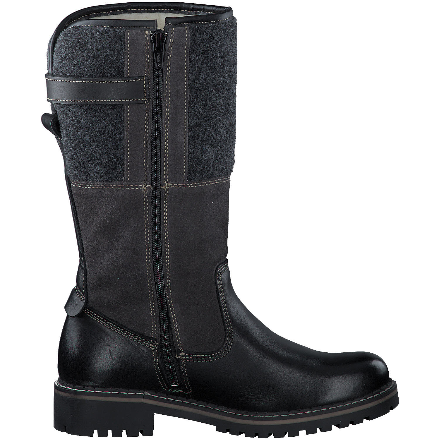 Tamaris Damen Stiefel Slipper Gefüttert Modeschuh schwarz dunkelbraun