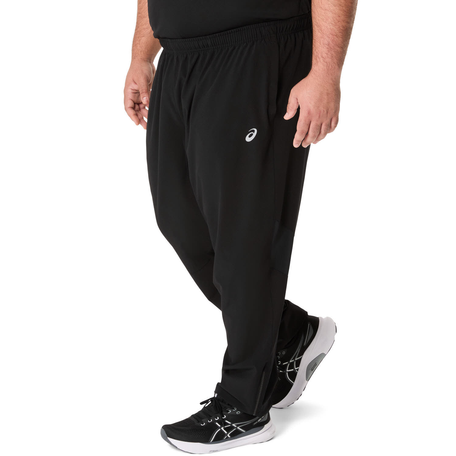 Asics CORE WOVEN PANT Herren Laufhose Jogginghose schwarz