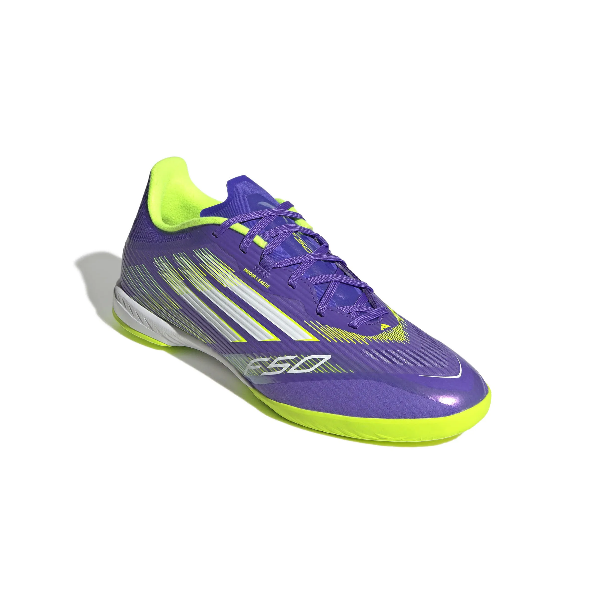 adidas F50 LEAGUE IN Unisex Fußballschuhe Hallenschuhe purrus/ftwwht/luclem