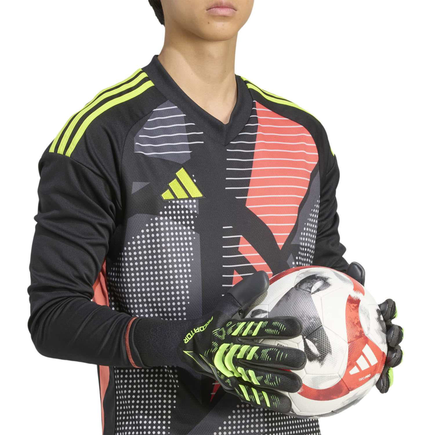 adidas Predator Pro Unisex Torwarthandschuhe black/carbon/luclem