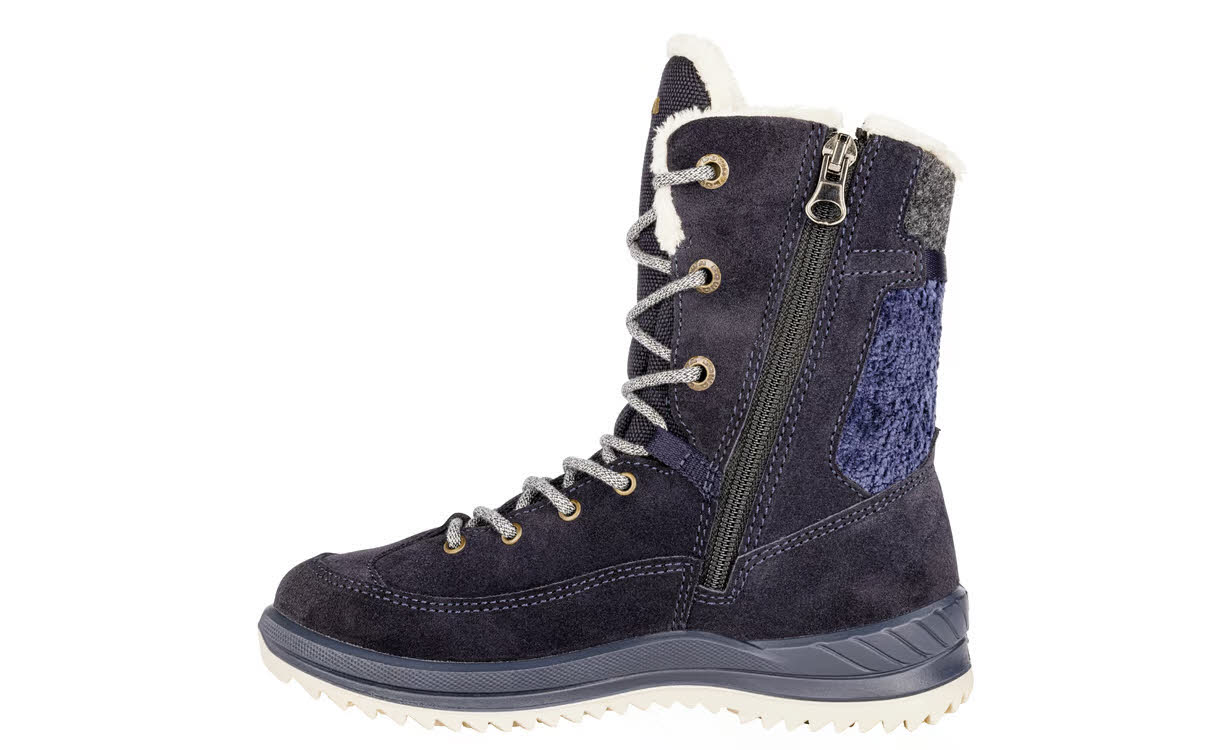 Lowa Bianca GTX Winterstiefel gefüttert Kinder blau