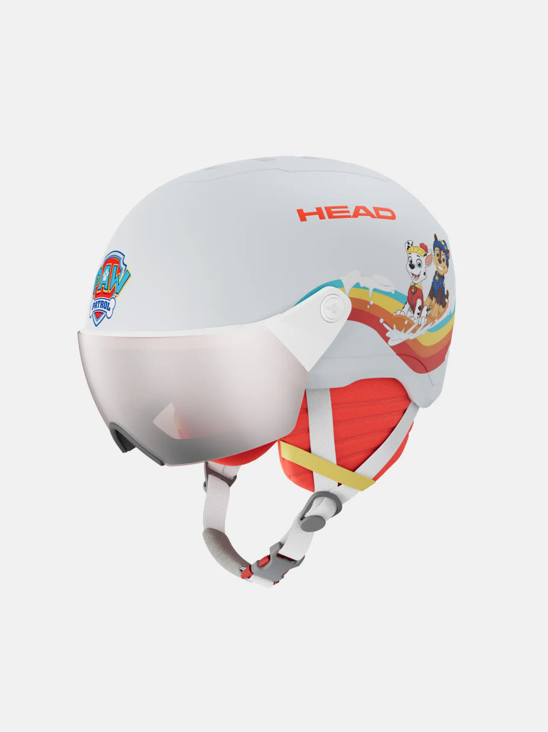 Head Yuki Visor Paw Kinder-Skihelm weiß