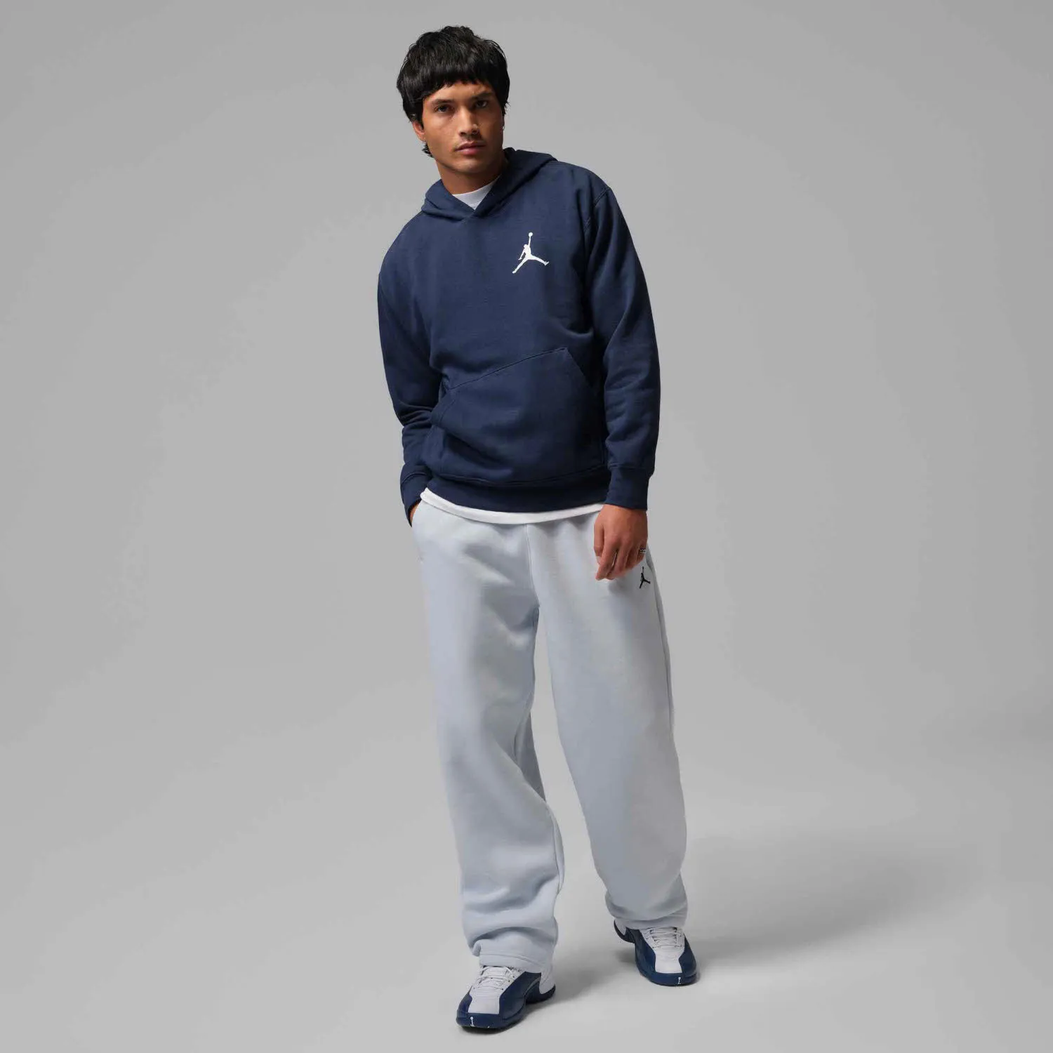 Nike J JUMPMAN FLC PO 2 Herren Hoodie Kapuzenpullover blau