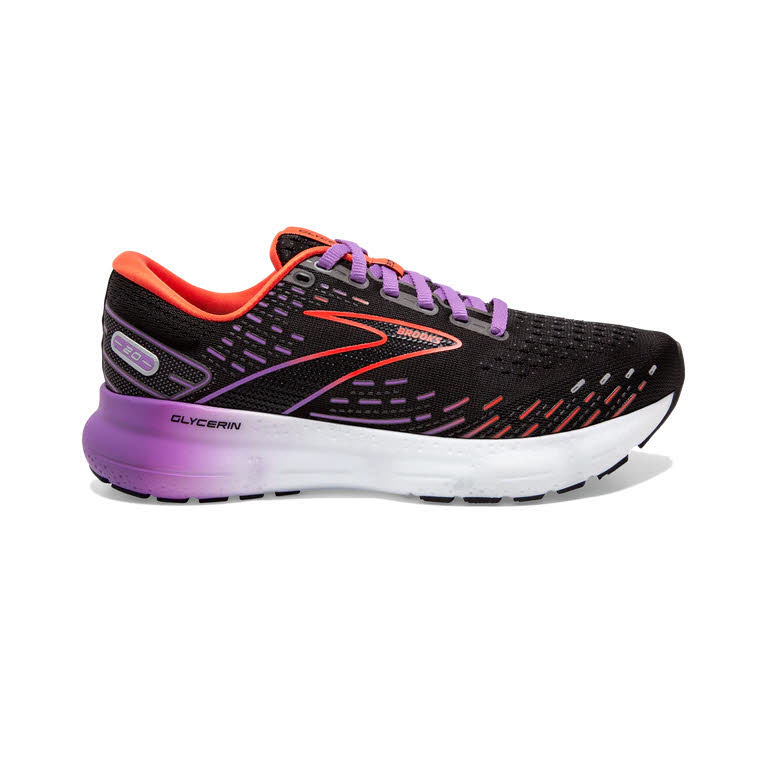Brooks Glycerin 20 Damen Laufschuhe Joggingschuhe Black/Bellflower/Fiesta NEU
