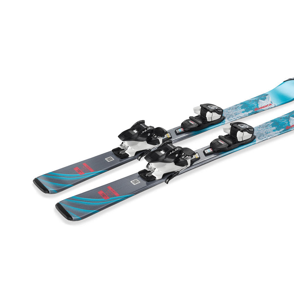 Nordica TEAM Girl (100-140) + J4.5 FDT Mädchen Allmountain Ski 24/25 blau