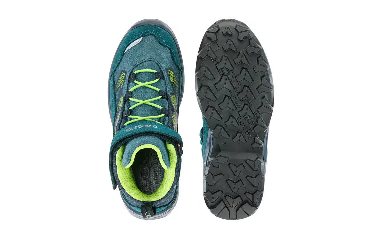 Lowa MADDOX PRO GTX MID VC JR Kinder Wanderschuhe Trekkingschuhe petrol/limone