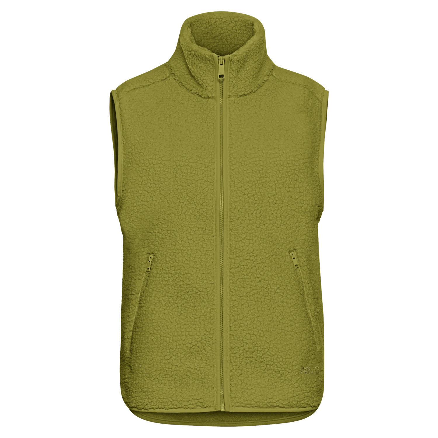 Jack Wolfskin HIGH CURL VEST Fleecejacke Damen khaki green