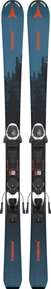Atomic MAVERICK JR 130-150 + L 6 GW Kinder Ski Einsteiger 25/26 blau