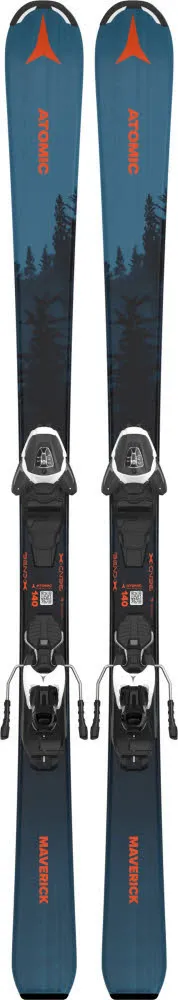 Atomic MAVERICK JR 130-150 + L 6 GW Kinder Ski Einsteiger 25/26 blau