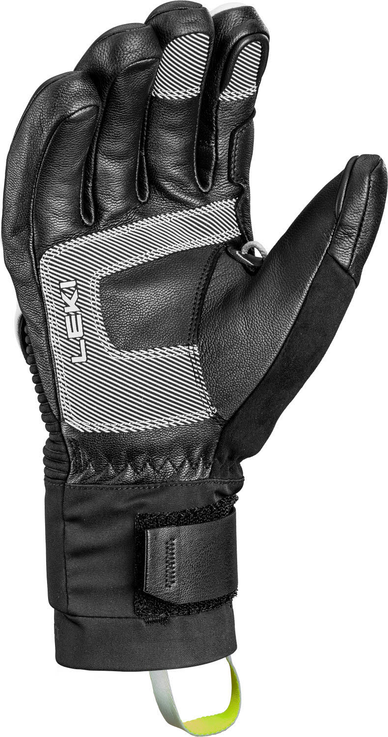 Leki Hevon Pro 3D Unisex Skihandschuhe Fingerlinge weiß/schwarz