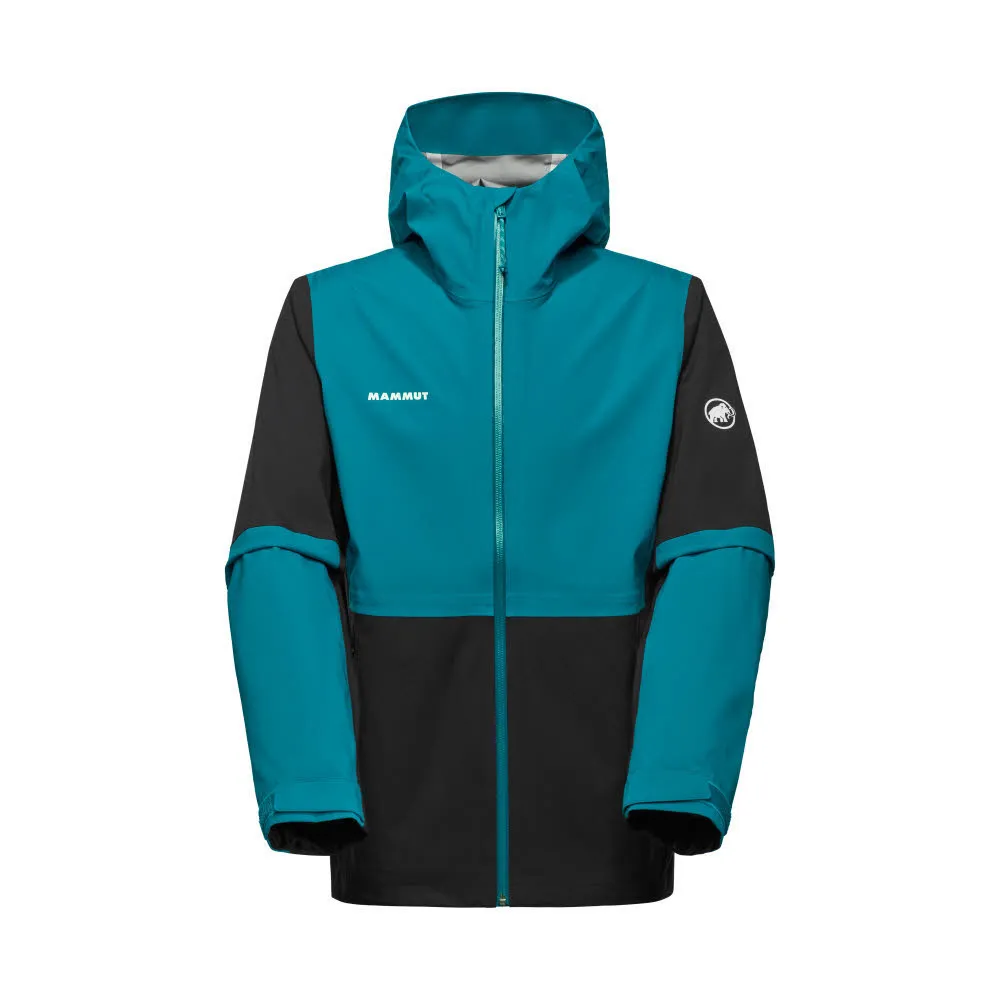 Mammut Linard Guide HS Hooded Jacket Men Herren Hardshell Wanderjacke black/deep teal