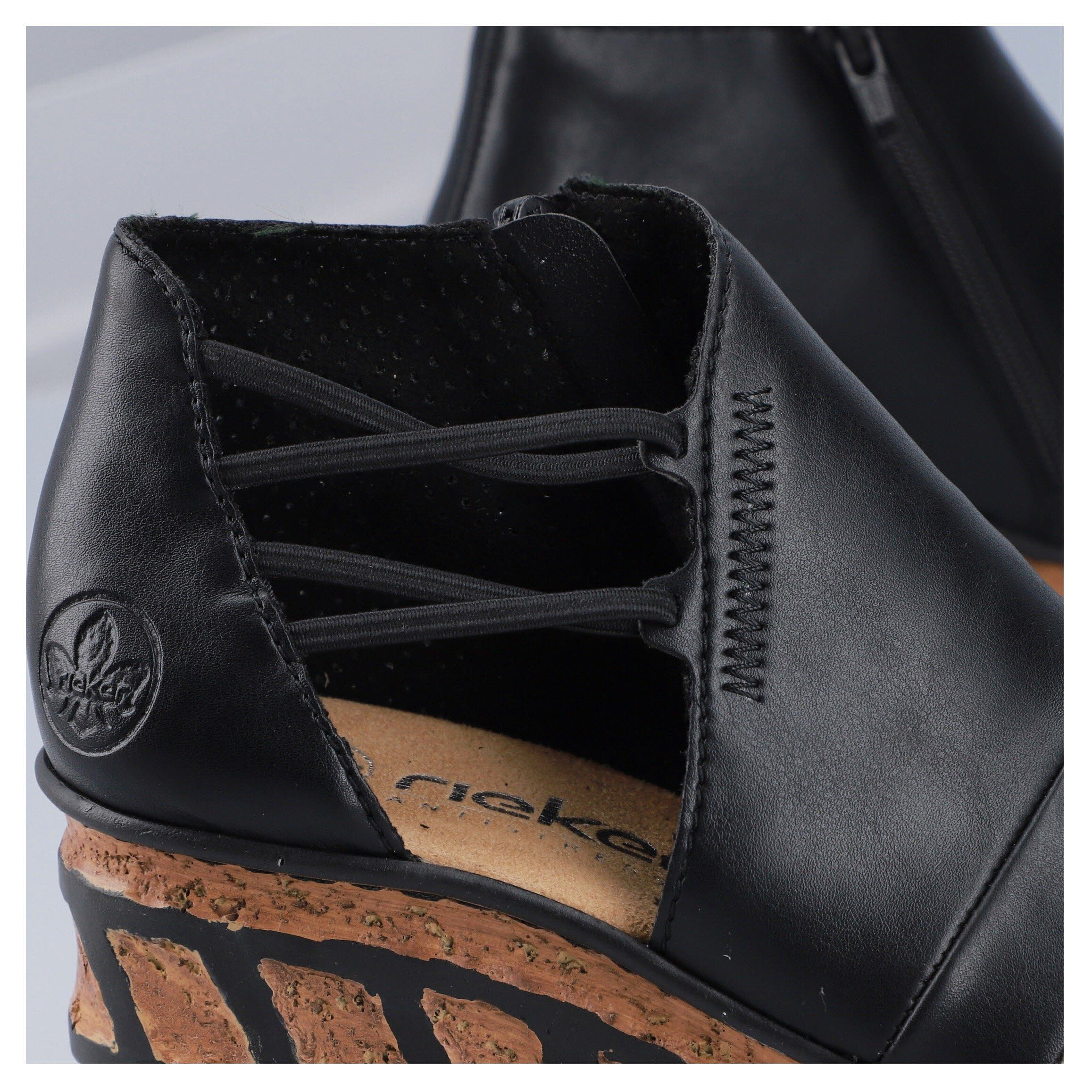 Rieker Keilsandalette Damen schwarz
