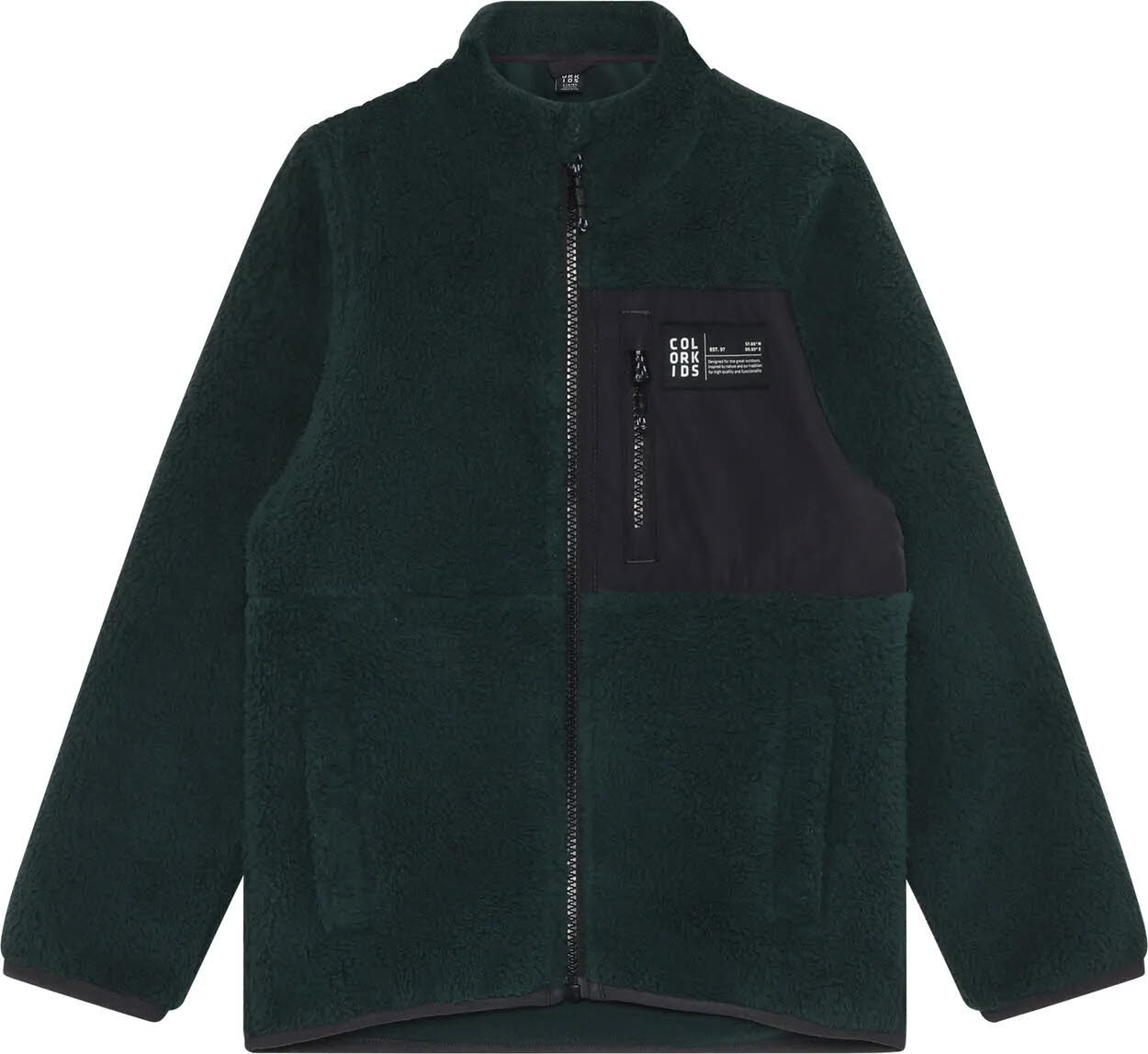 Color Kids Teddy Jacket Midlayer Outdoor Jacke green gables
