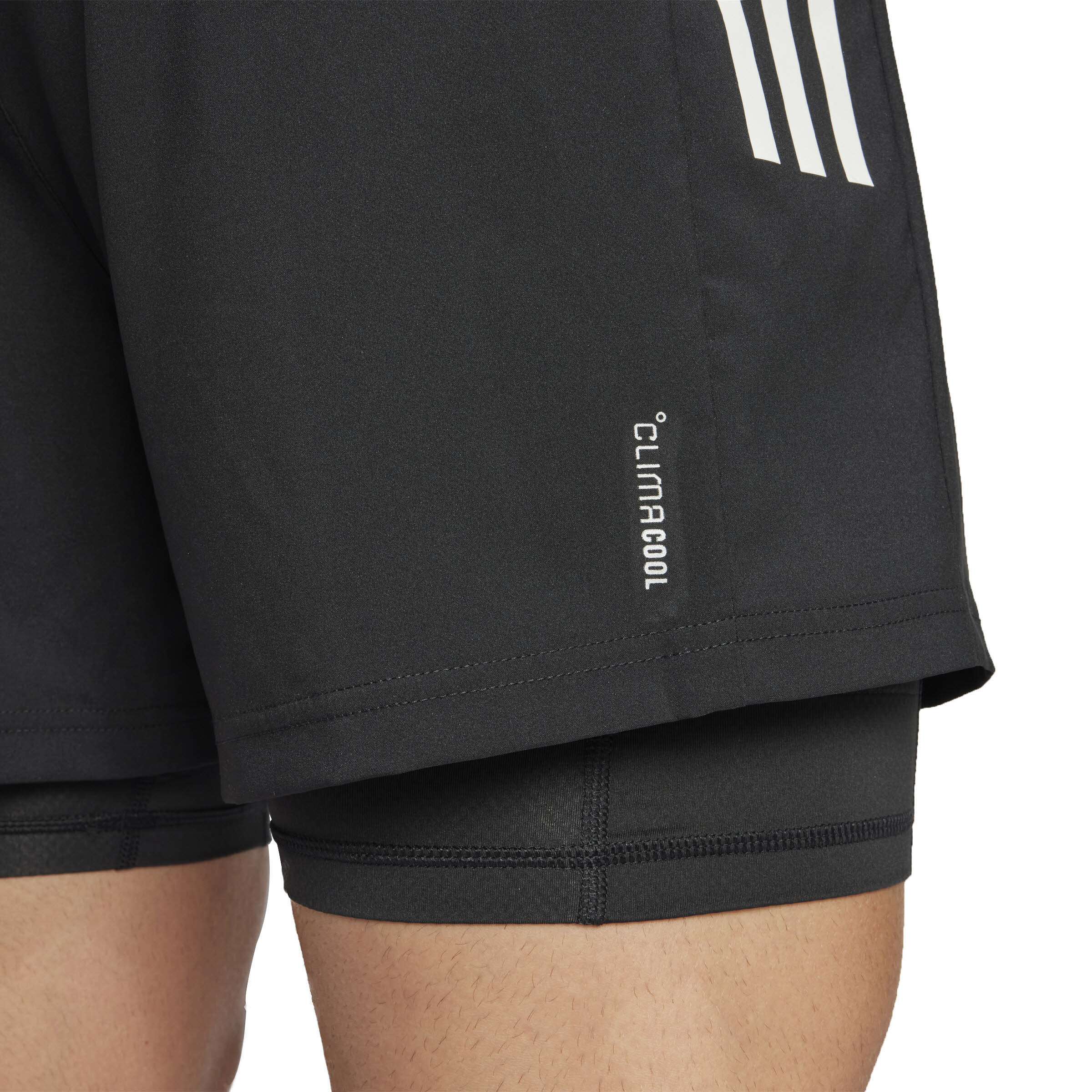 adidas Own the Run CLIMACOOL 2-in-1 Shorts Laufshorts Herren schwarz