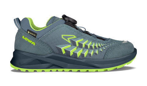 Lowa FERROX GTX LO JR Multifunktionsschuh Wanderschuh Kinder blau grün