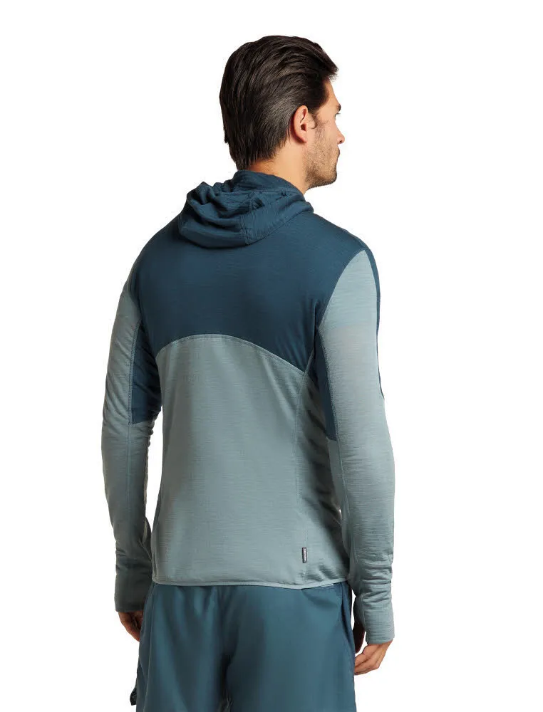 Icebreaker Merinomix 200 Realfleece™ Descender Zip-Hoodie Fleecejacke Herren dunkelblau