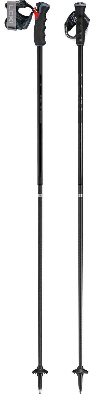 Leki Black Venom GS TR Unisex Skistöcke Ski Poles schwarz/grau