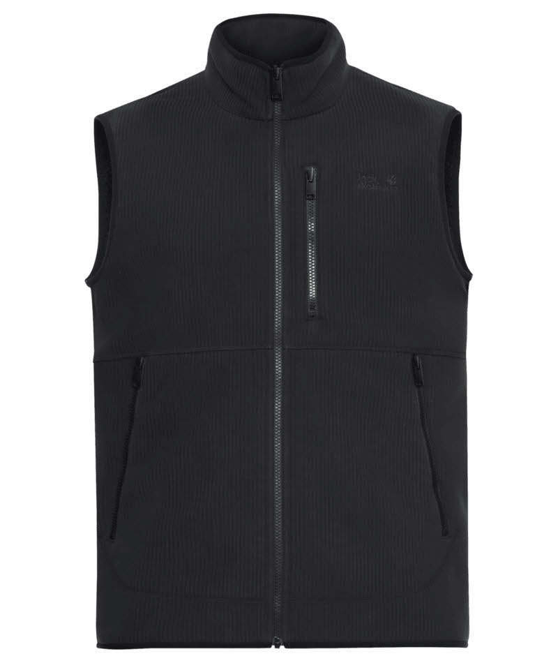 Jack Wolfskin LAKE RIDGE VEST M Herren Fleeceweste schwarz