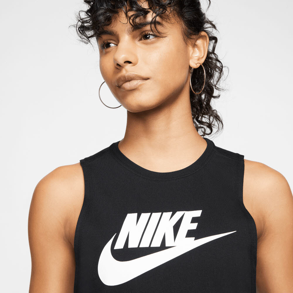 NIKE SPORTSWEAR WOMEN"S MUSCLE Damen Tanktop schwarz/weiß