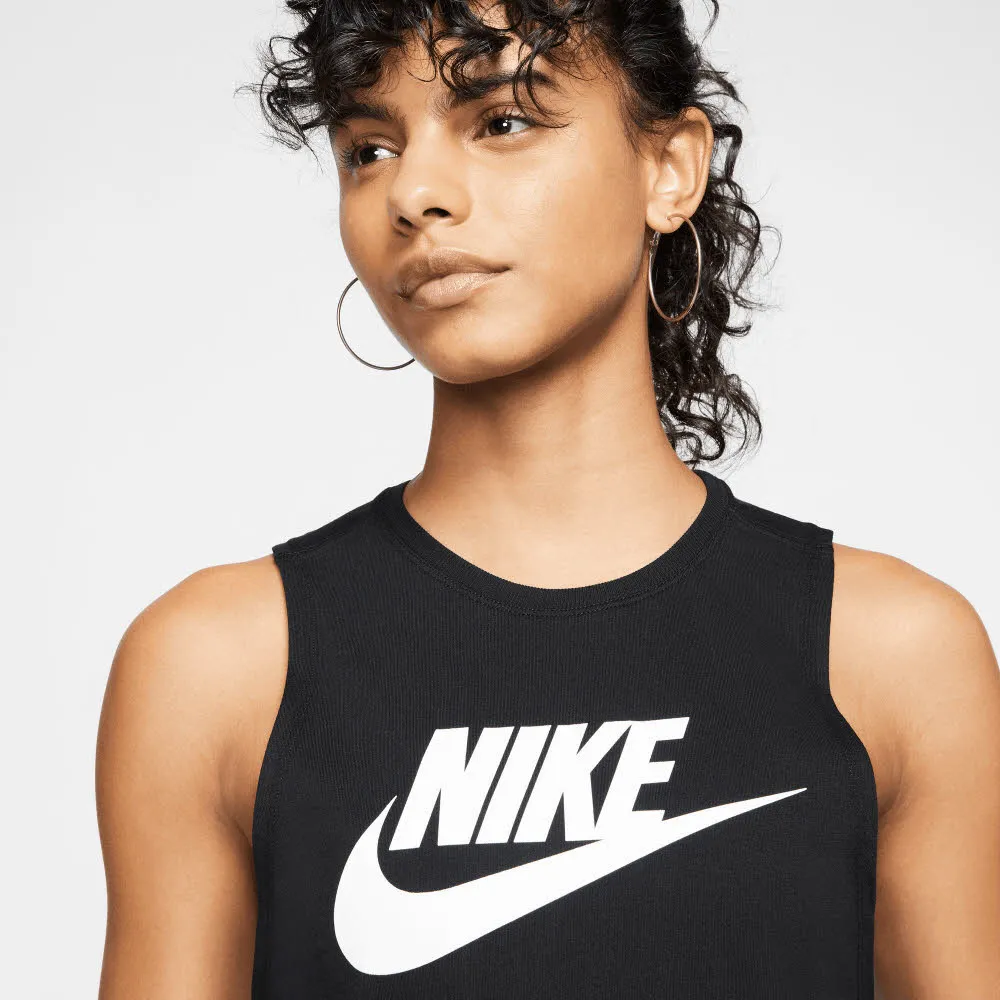 NIKE SPORTSWEAR WOMEN"S MUSCLE Damen Tanktop schwarz/weiß