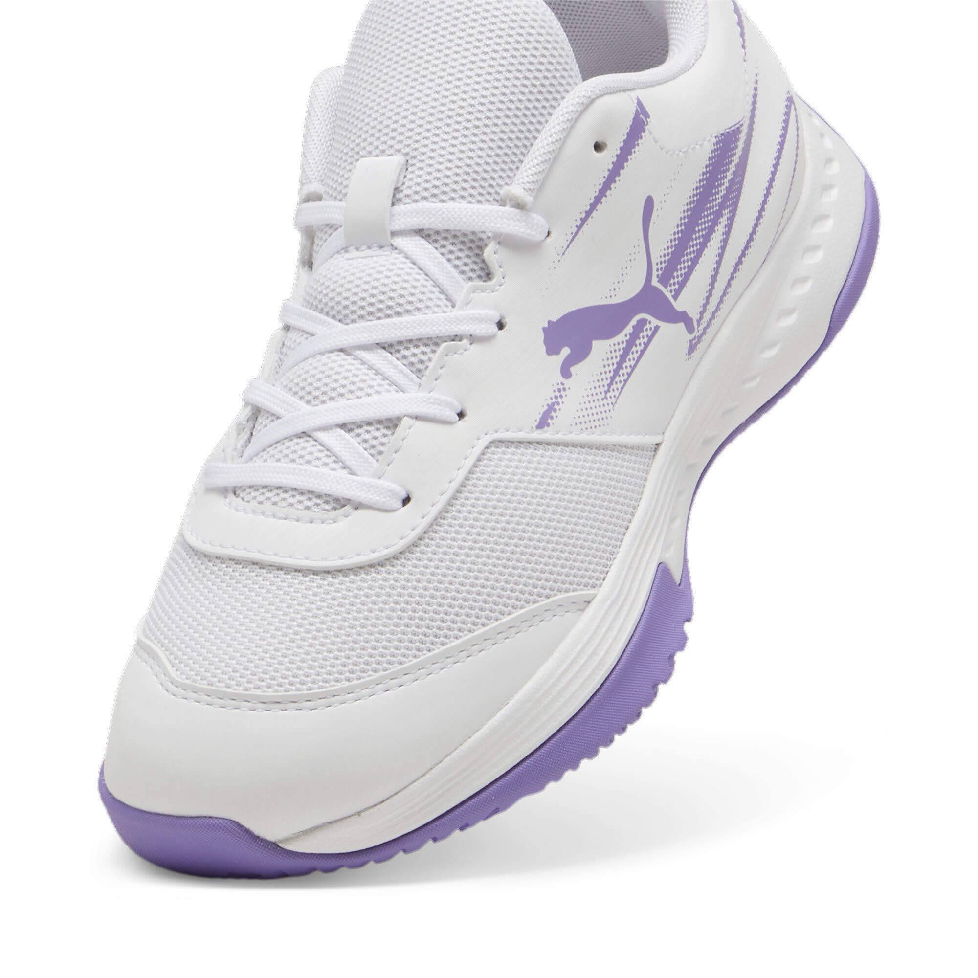 Puma Varion II Jr Hallensportschuhe Teenager Mädchen weiß lila