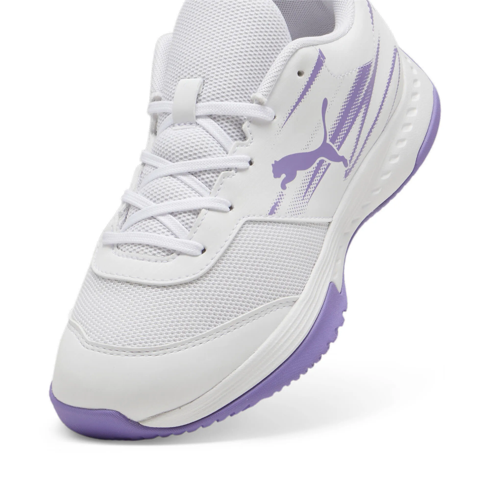 Puma Varion II Jr Hallensportschuhe Teenager Mädchen weiß lila