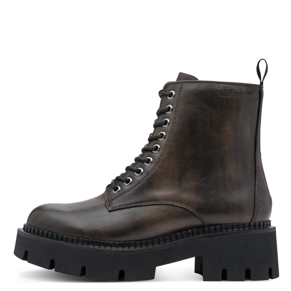 Tamaris Damen Stiefel Stiefeletten braun