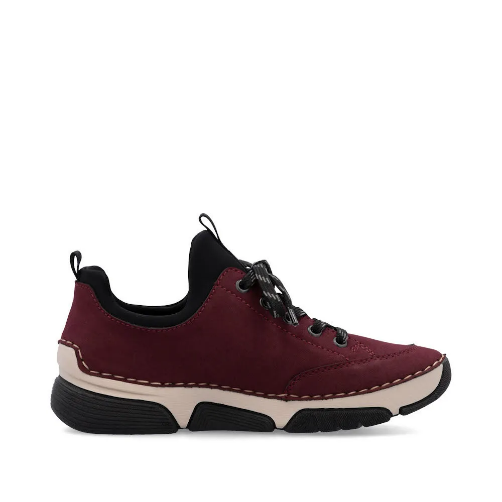 Rieker HWK Damen Halbschuhe Slipper rot