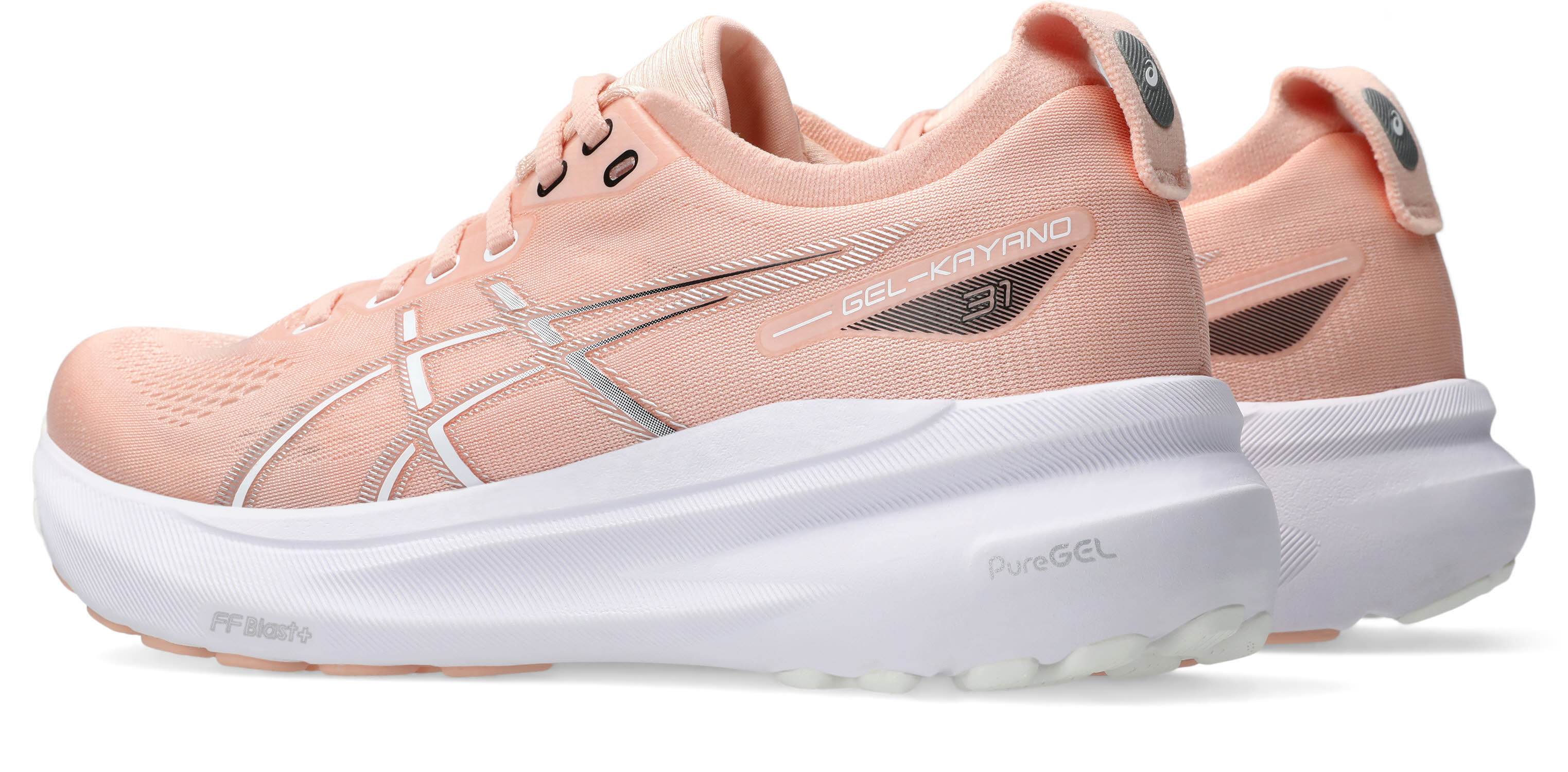 ASICS GEL-KAYANO 31 Laufschuhe Joggingschuhe Damen weiß pfirsich