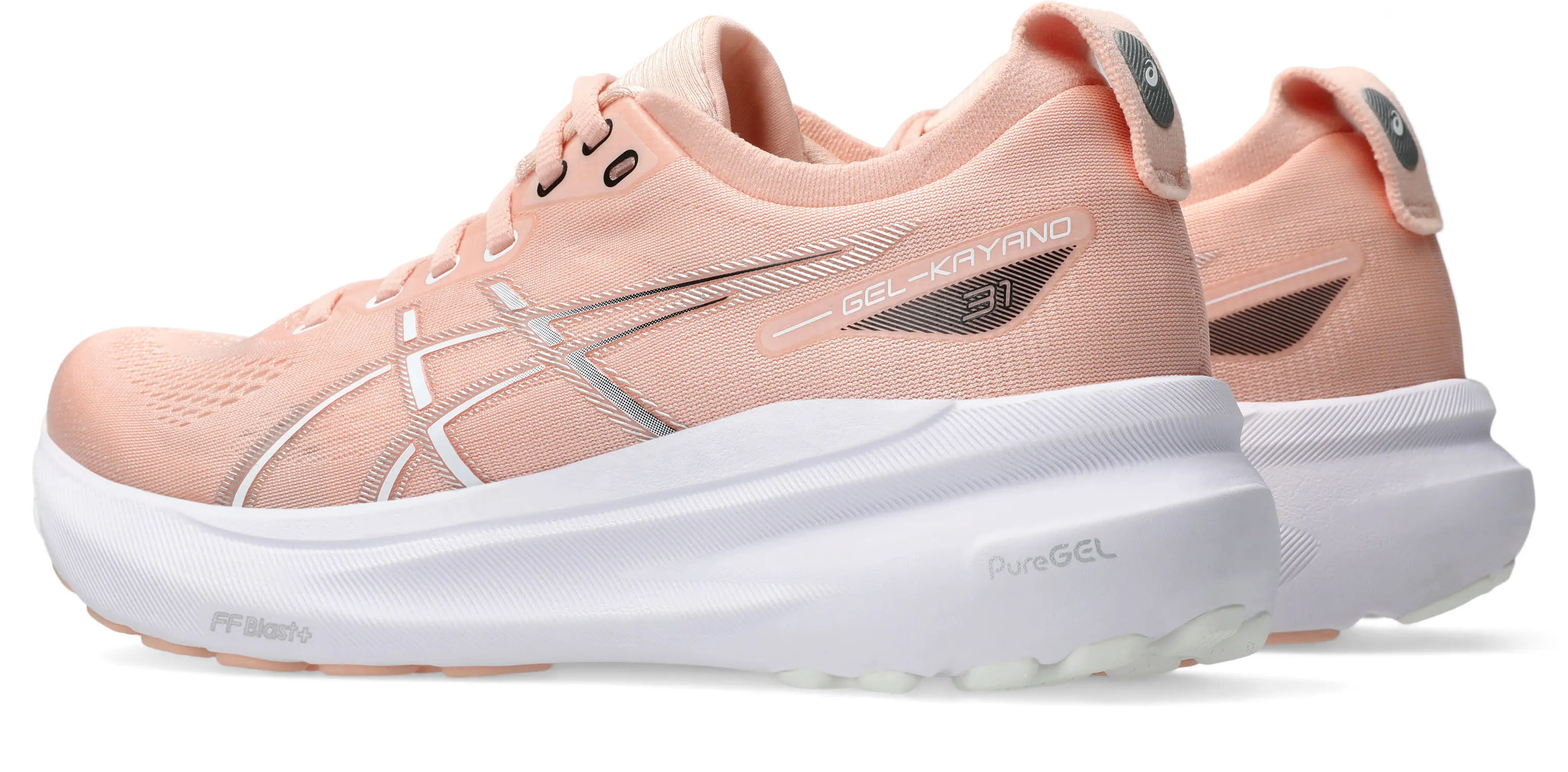 ASICS GEL-KAYANO 31 Laufschuhe Joggingschuhe Damen weiß pfirsich