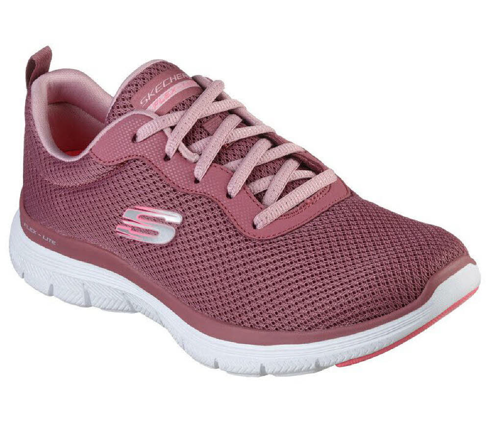 Skechers Flex Appeal 4.0 Brilliant View Sneaker Freizeitschuh Damen rot NEU