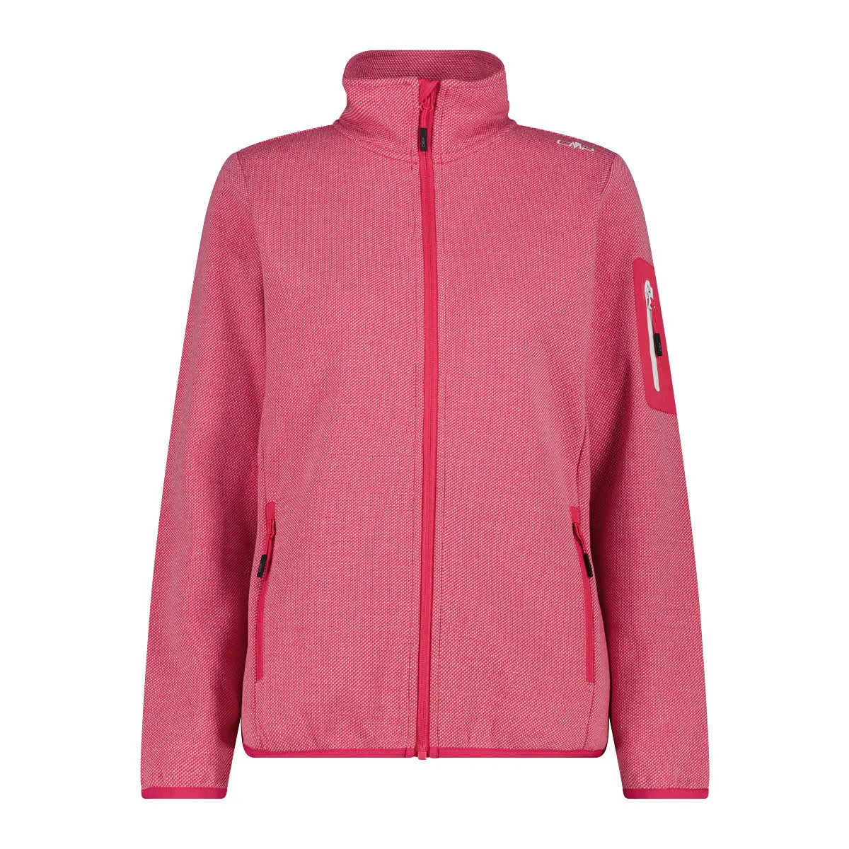 CMP WOMAN JACKET Damen Fleecejacke Outdoorjacke magenta/bianco