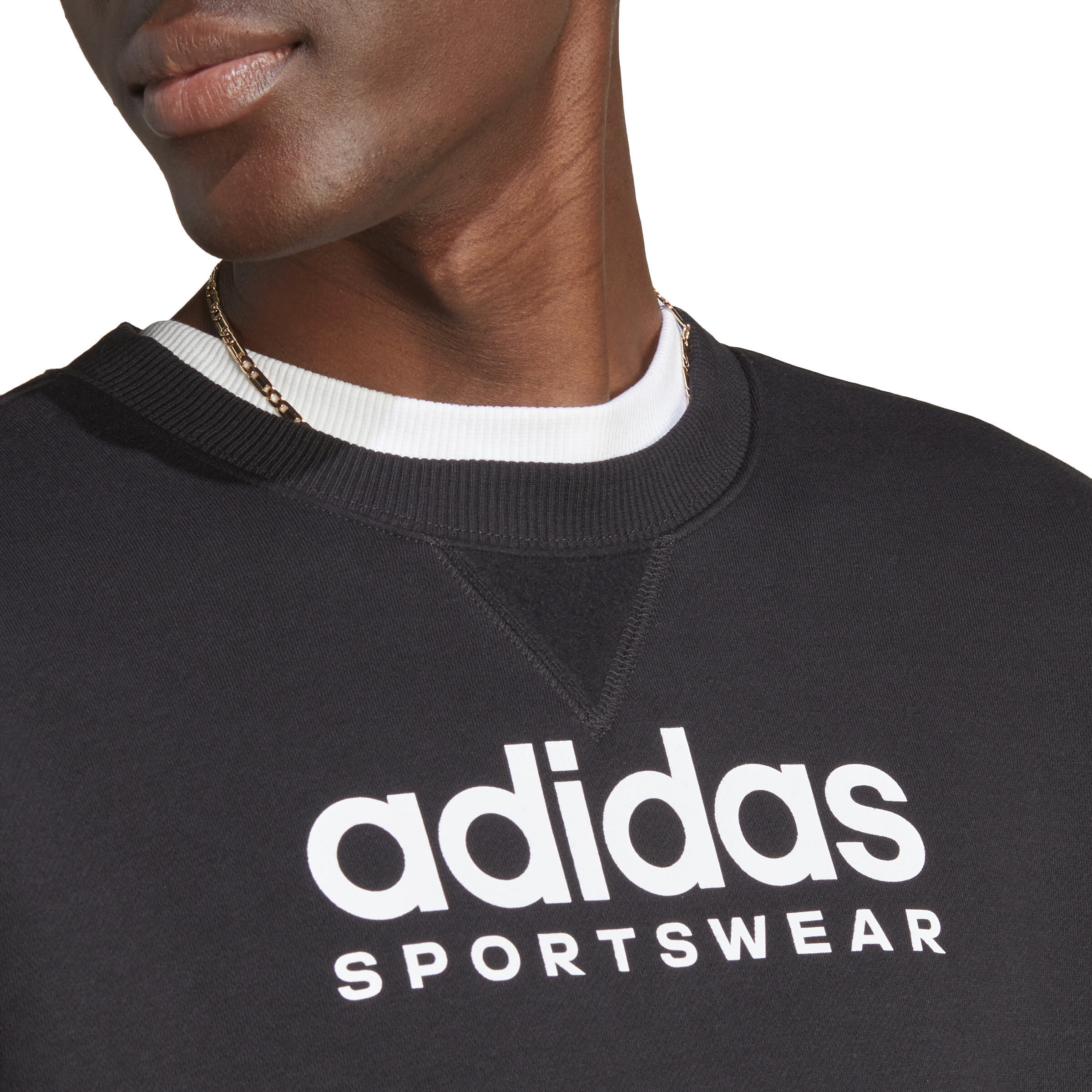 adidas ALL SZN Fleece Graphic Sweatshirt Herren Pullover schwarz NEU