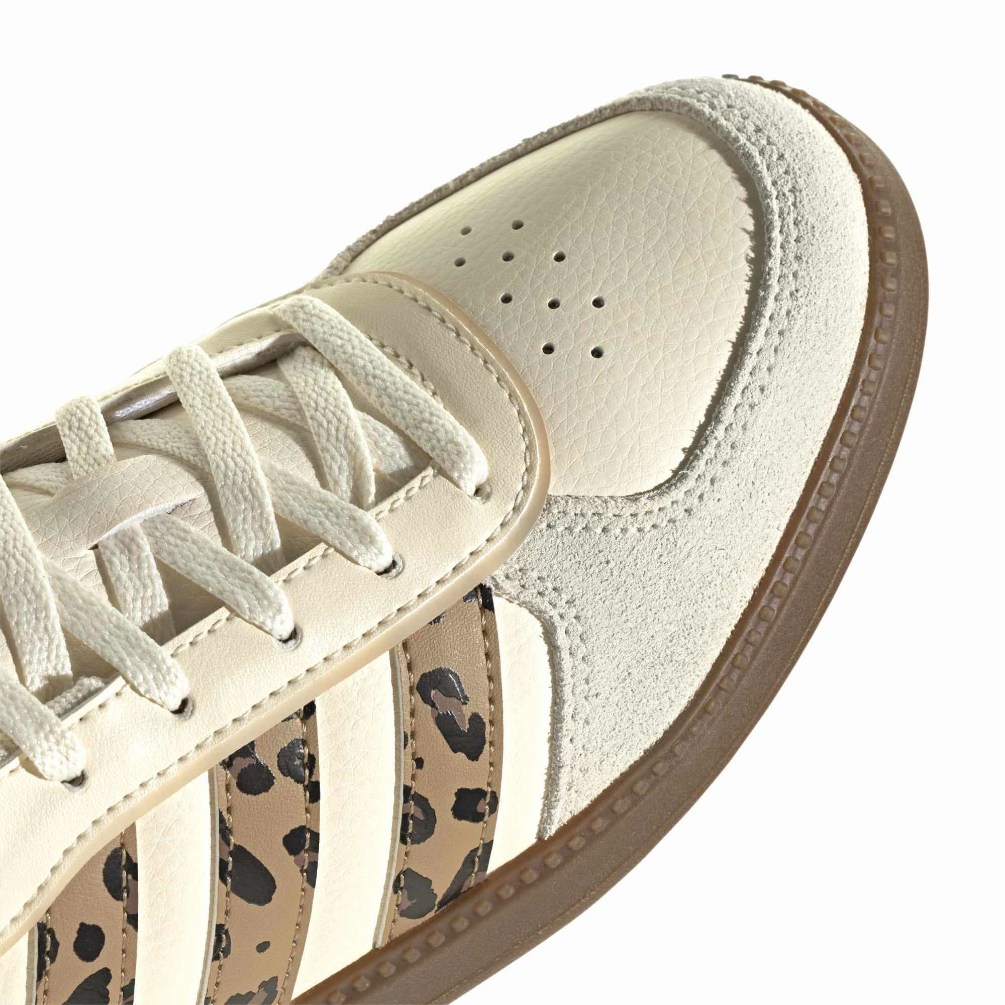 adidas BREAKNET SLEEK J Mädchen Kinder Sneaker Freizeitschuhe beige/leoprint