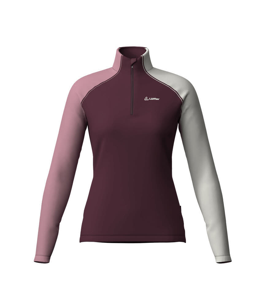 Löffler MIDLAYER COBLO TRANSTEX Damen Skirolli Funktionsshirt lila