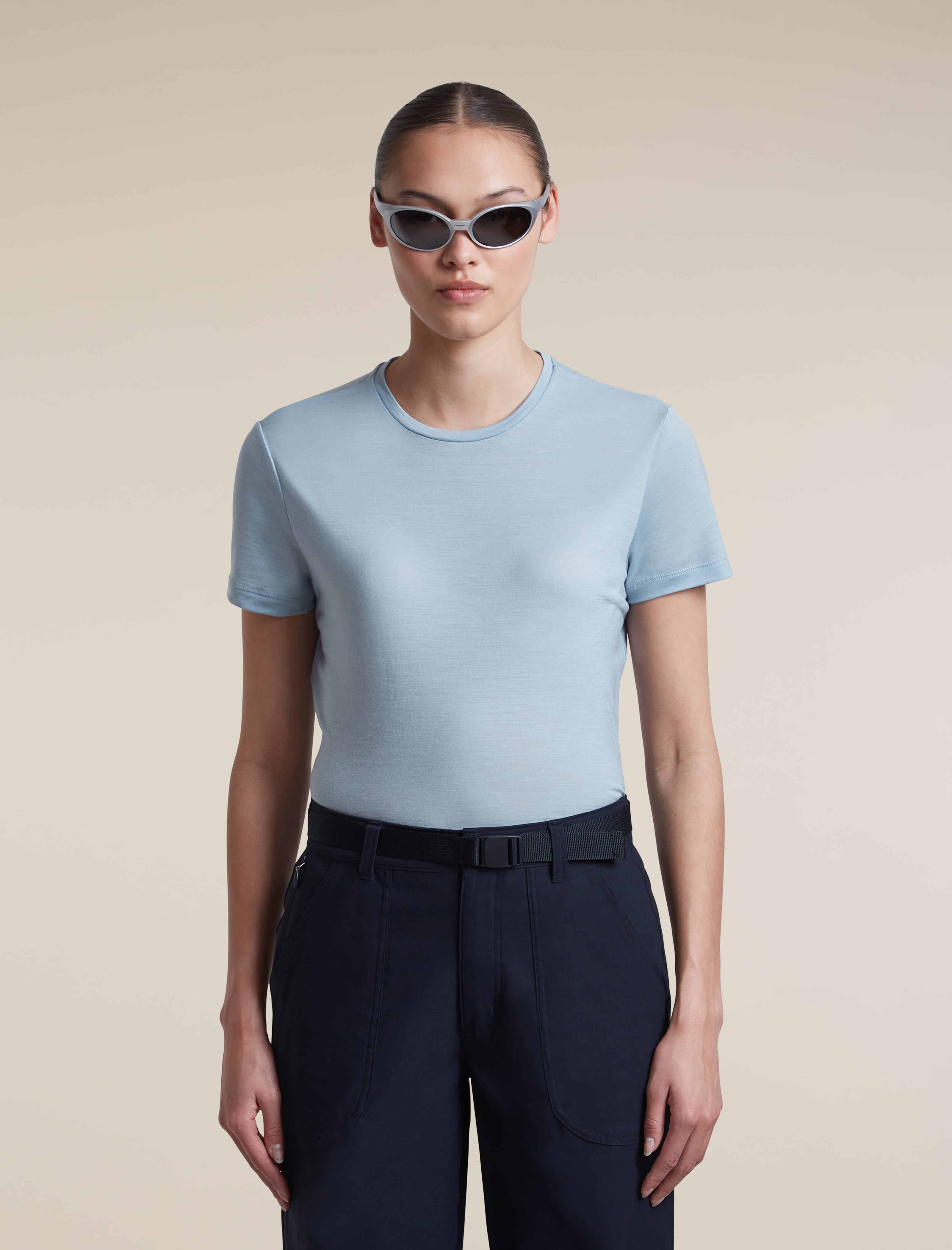 Icebreaker DA Mer 125 Cool-Lite Sphere III SS Tee Damen Shirt blau