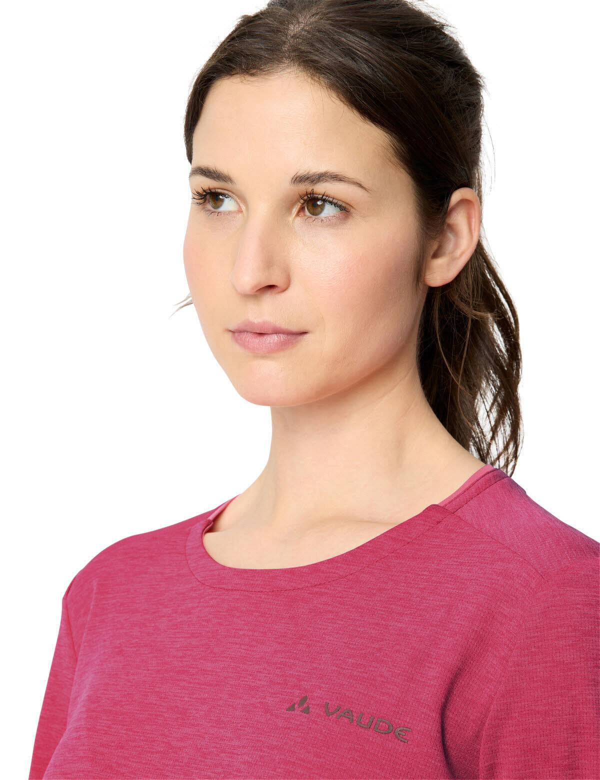 Vaude Essential LS T-Shir Damen Sweatshirt langarm hibiscus pink
