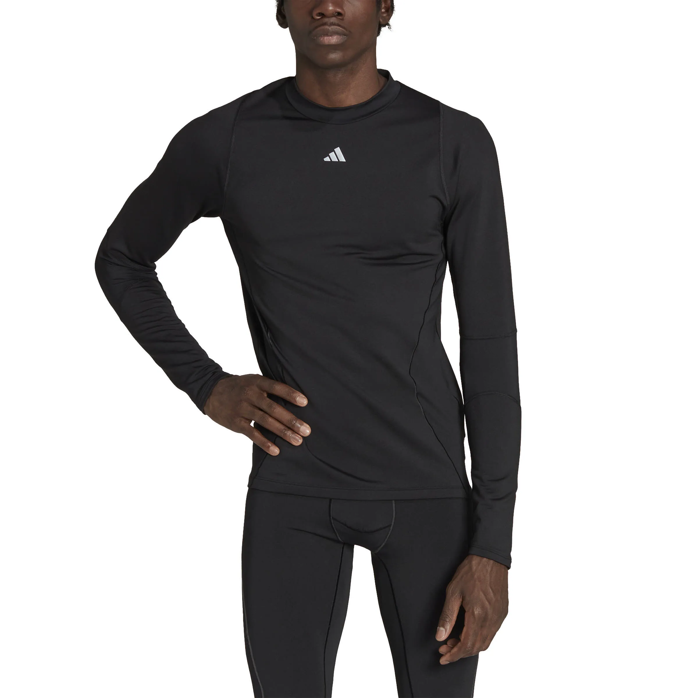 Adidas Techfit COLD.RDY Training Longsleeve Recycelt Microfleece Baselayer Herren Schwarz