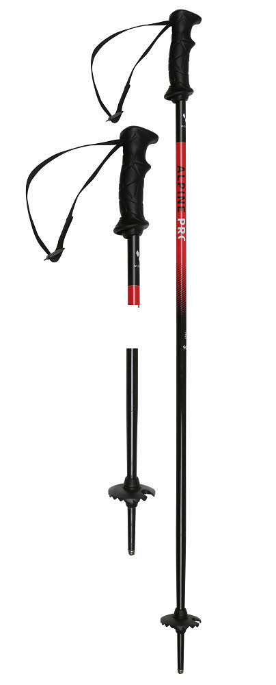 Witeblaze Alpine Pro Jr Jungen Skistöcke Ski Alpin-Stöcke Wintersport schwarz