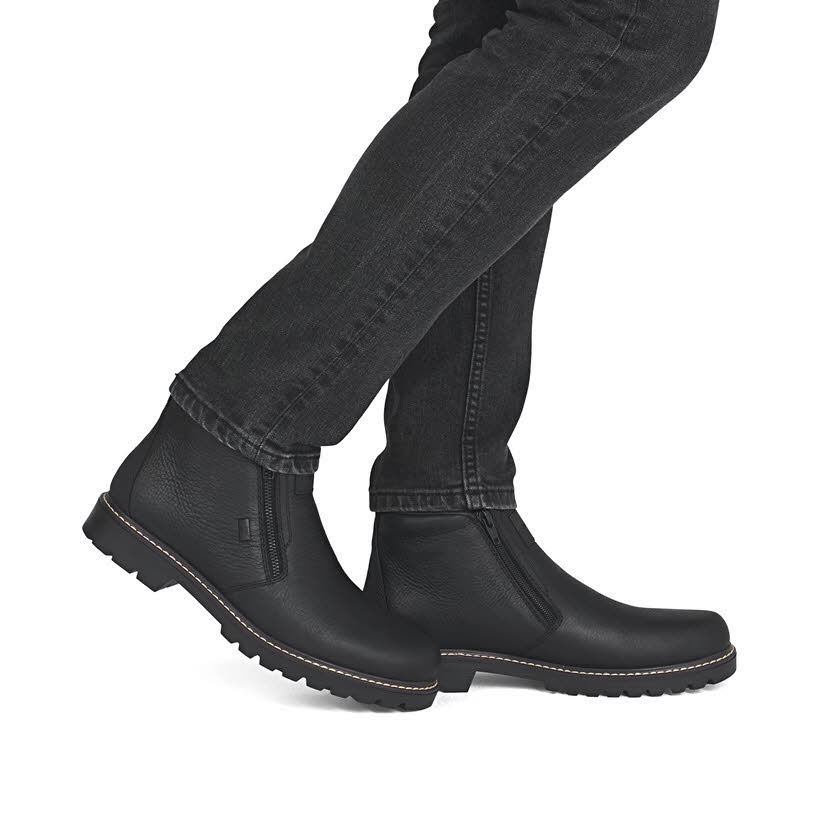 Rieker Herren Stiefel Kurzstiefel schwarz