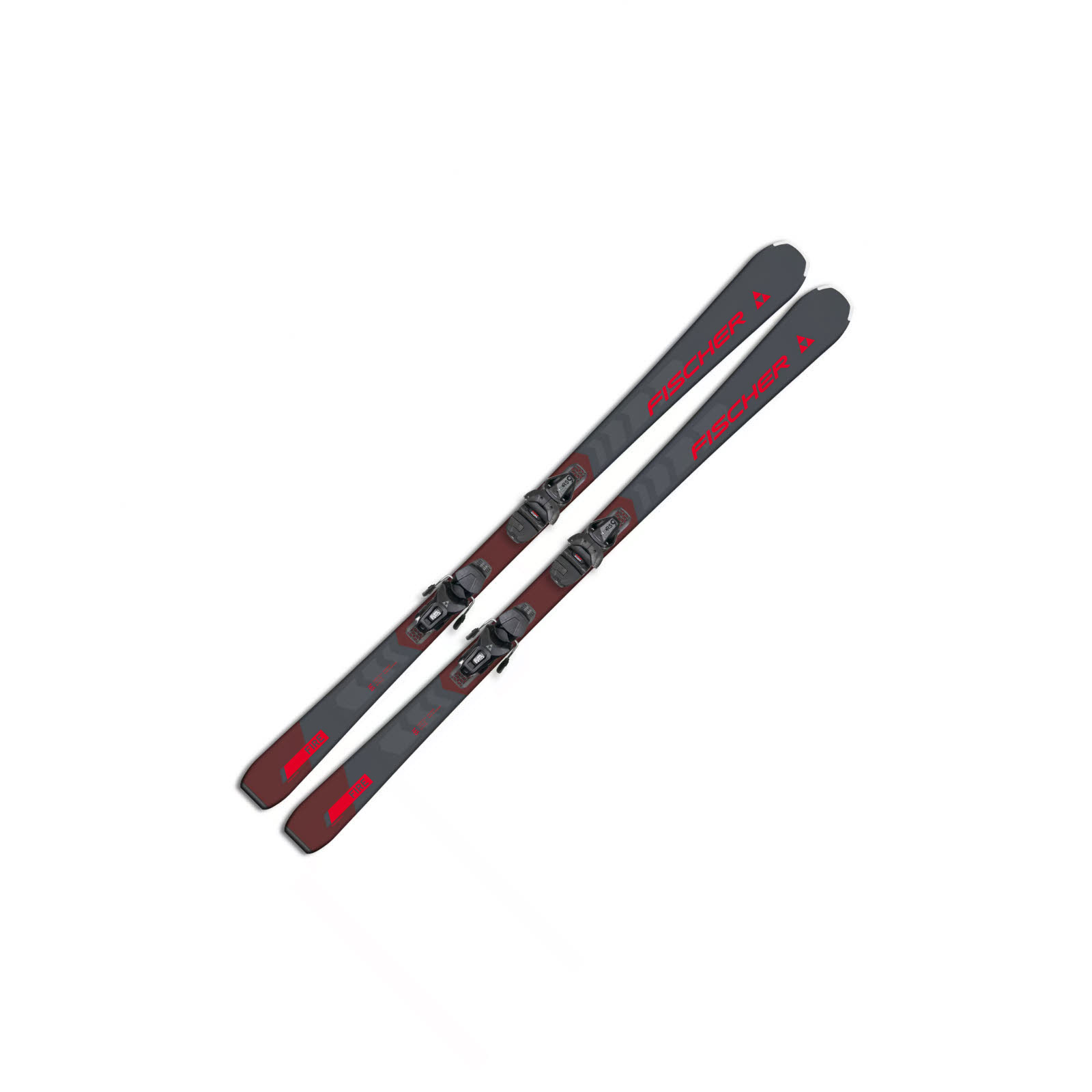Fischer RC FIRE SLR PRO + RS 9 SLR Allround Ski Einsteiger 25/26 grau/rot
