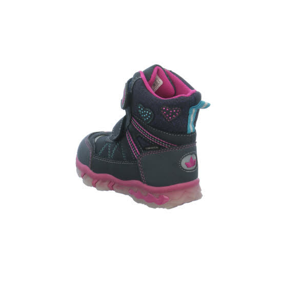 Lico Mädchen Kinderstiefel Freizeitschuhe Klettverschluß marine/türkis/pink NEU