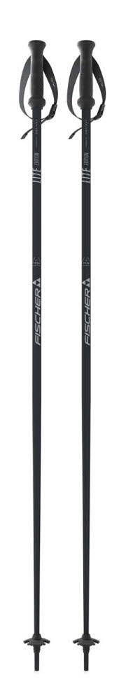 Fischer LITE Skistöcke Ski Poles Ski Alpin Stöcke 1 Paar schwarz