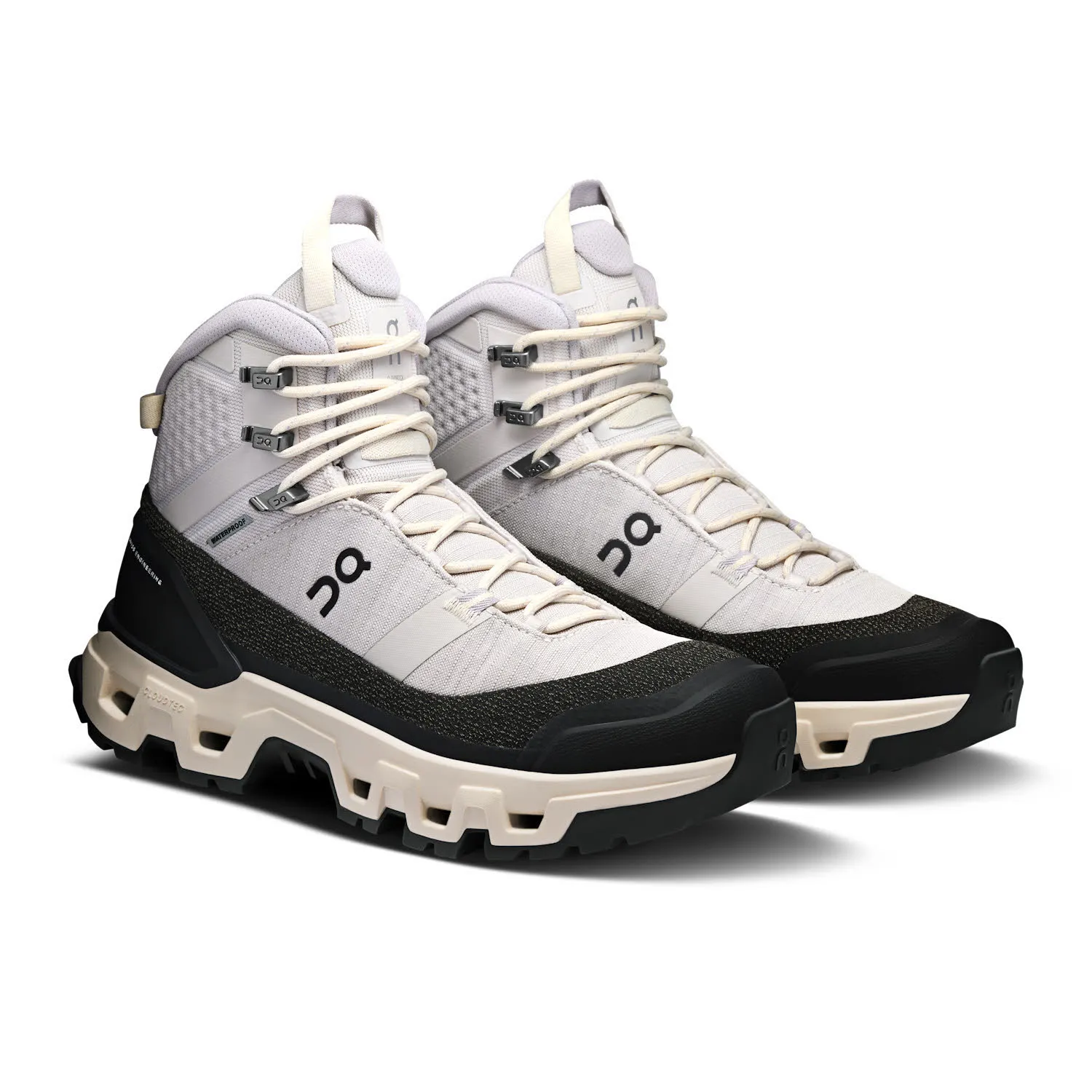 ON Cloudrock Trek WP Trekkingschuhe Wanderschuhe Damen silber weiß